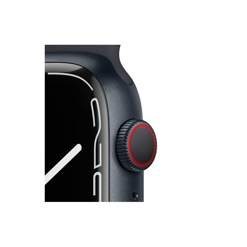 APPLE USATO PREMIUM Apple Watch Series 7 GPS+Cellular 45mm Cassa allu. mezzanotte con cinturino Sport mezzanotte - Usato GRADO B Vendita Calda