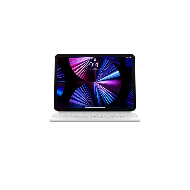 APPLE MAGIC KEYBOARD FOR IPAD PRO 11-INCH (3RD GEN) AND IPAD AIR (4TH GEN) - SPANISH - WHITE - (MIN. 10PZ) Spedizione Gratuita