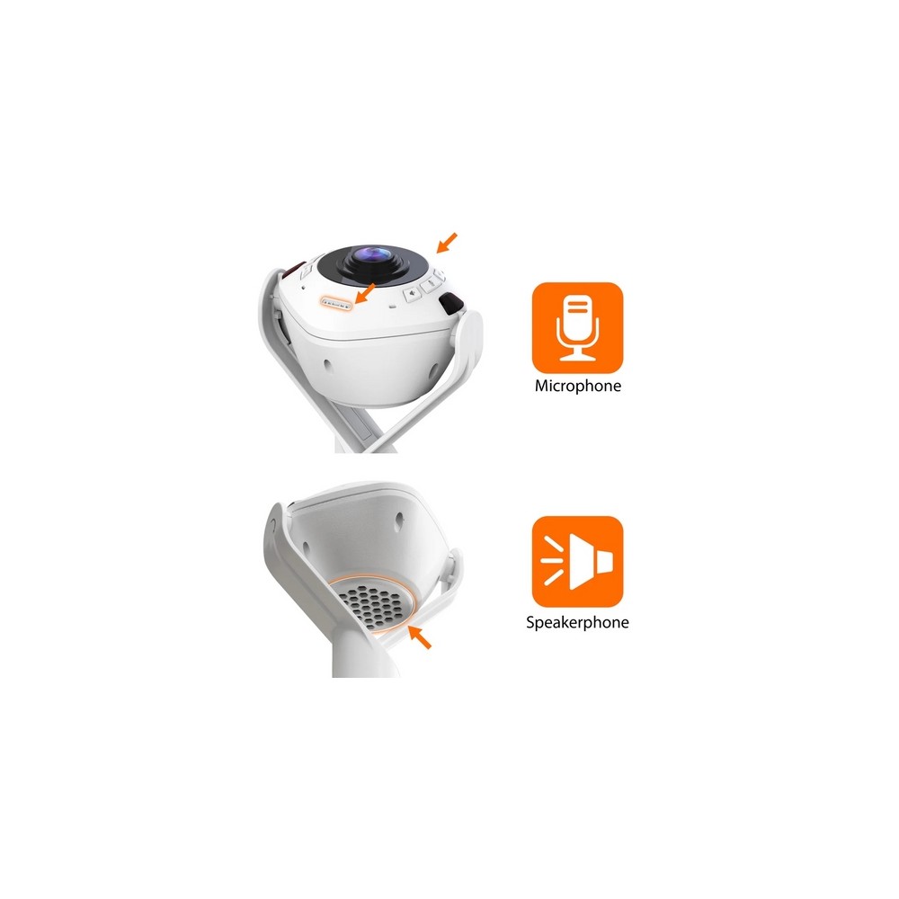 j5create 360° AI-Powered Webcam with Speakerphone Offerta per la Festa della Mamma
