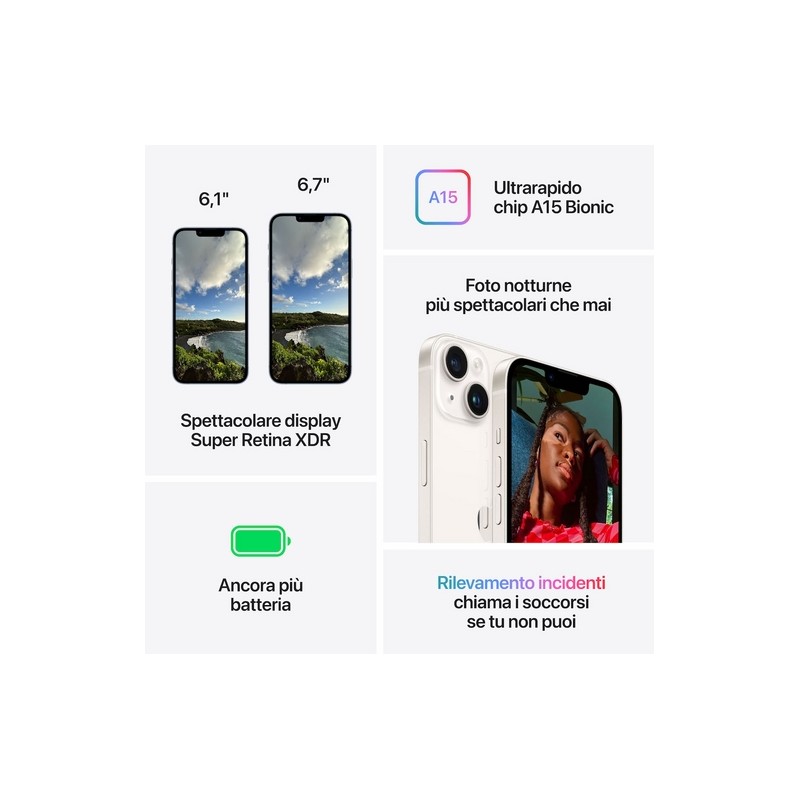 APPLE iPhone 14 Plus 128GB Trasporto libero internazionale