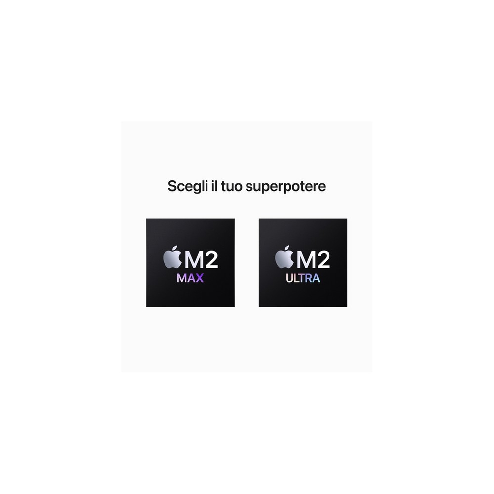 APPLE Mac Studio: Apple M2 Max chip con 12-core CPU 30-core GPU 512GB SSSD Offerta settimanale