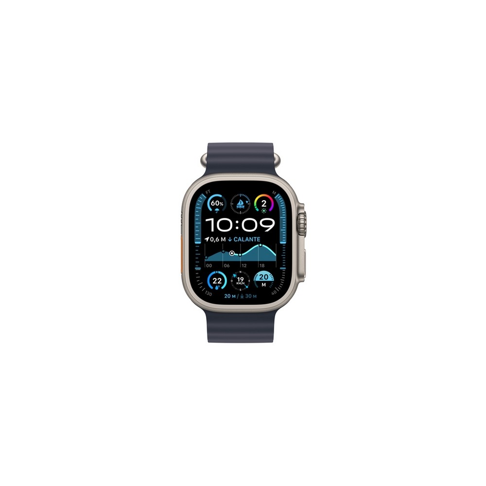 APPLE Apple Watch Ultra 2 GPS + Cellular 49mm Natural Titanium Case with Navy Ocean Band Offerta speciale della fabbrica
