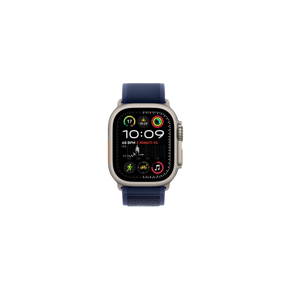 APPLE Apple Watch Ultra 2 GPS + Cellular 49mm Natural Titanium Case with Blue Trail Loop - S/M Solo un giorno rimasto