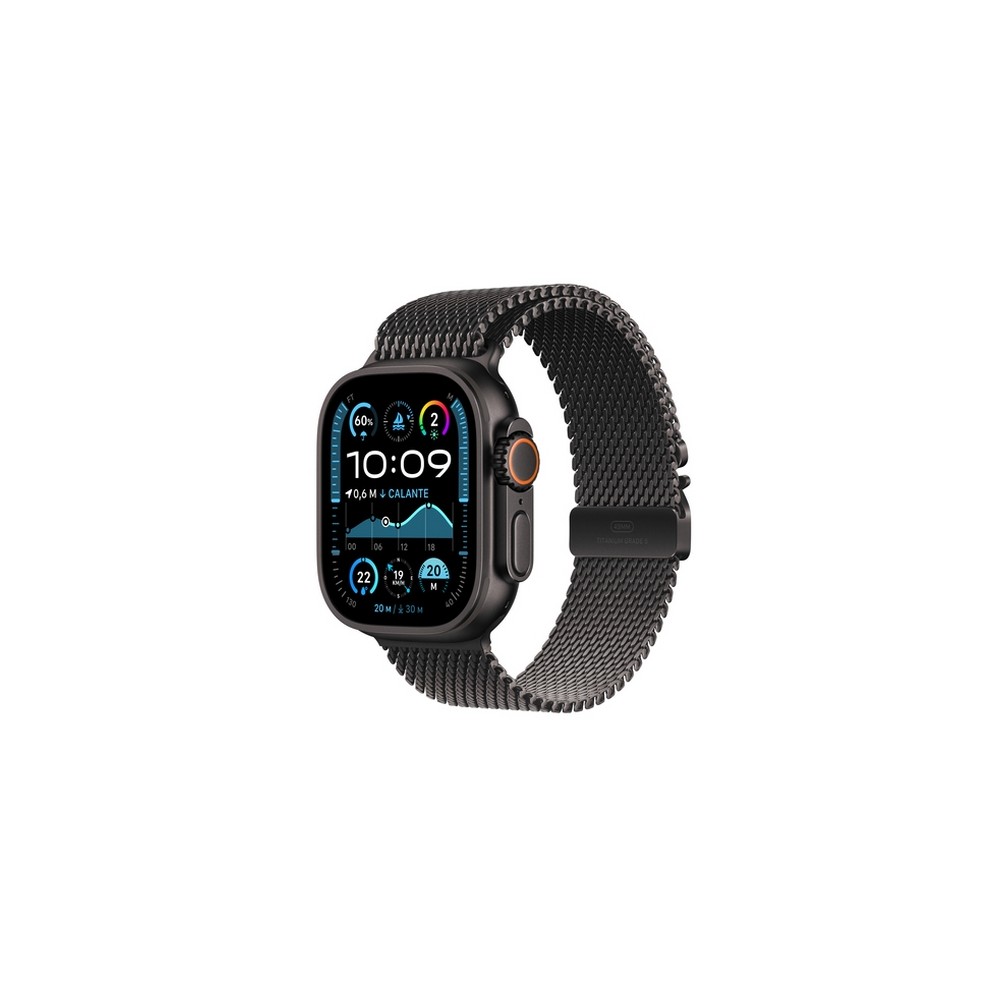 APPLE Apple Watch Ultra 2 GPS + Cellular 49mm Black Titanium Case with Black Titanium Milanese Loop - S