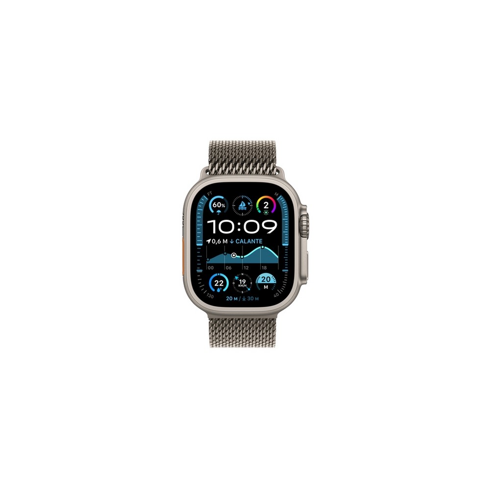 APPLE Apple Watch Ultra 2 GPS + Cellular 49mm Natural Titanium Case with Natural Titanium Milanese Loop - L 50% di sconto per tempo limitato