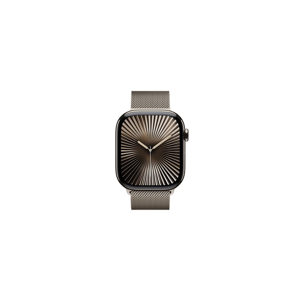APPLE Apple Watch Series 10 GPS + Cellular 46mm Natural Titanium Case with Natural Milanese Loop - S/M Italy