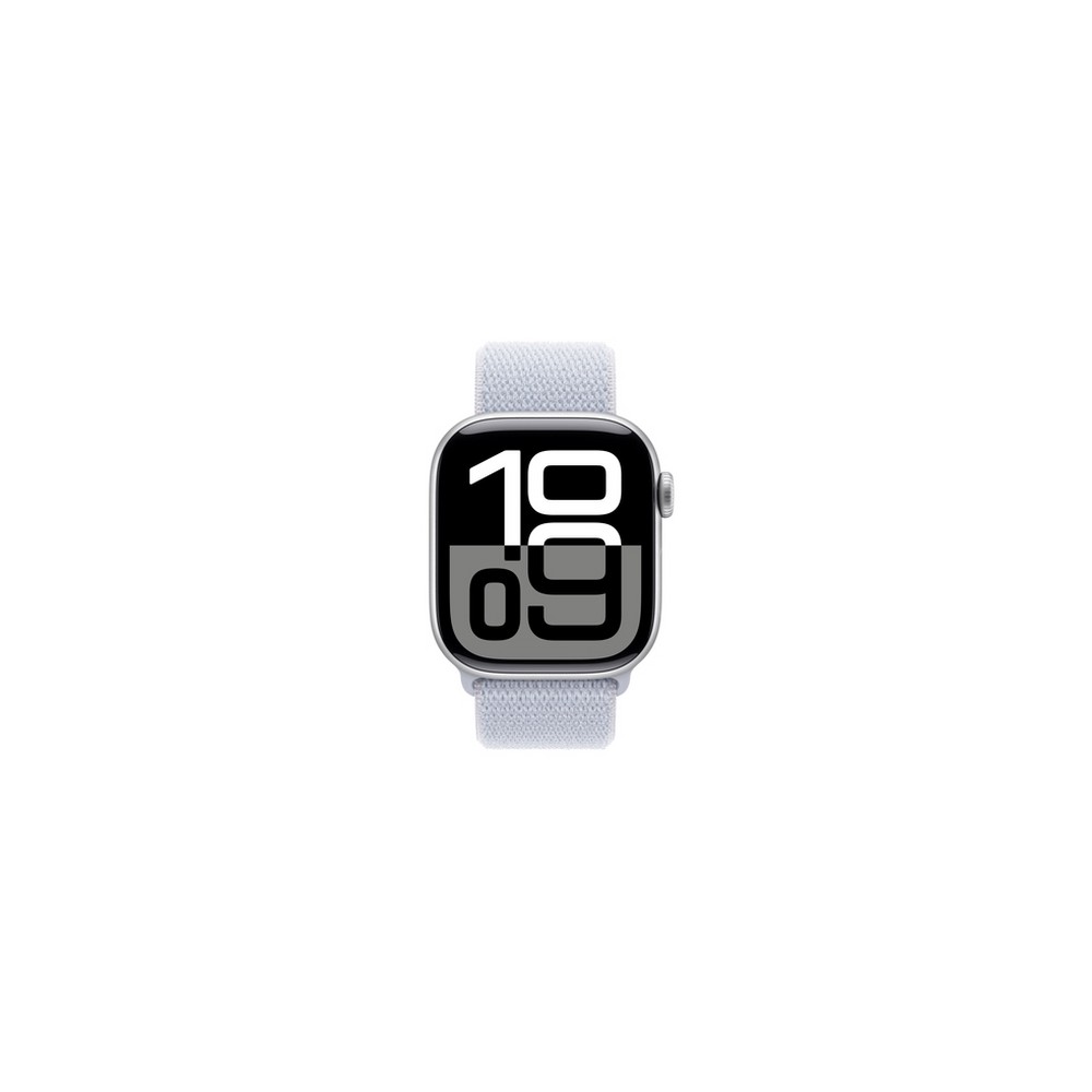APPLE Apple Watch Series 10 GPS 42mm Silver Aluminium Case with Blue Cloud Sport Loop Vendita