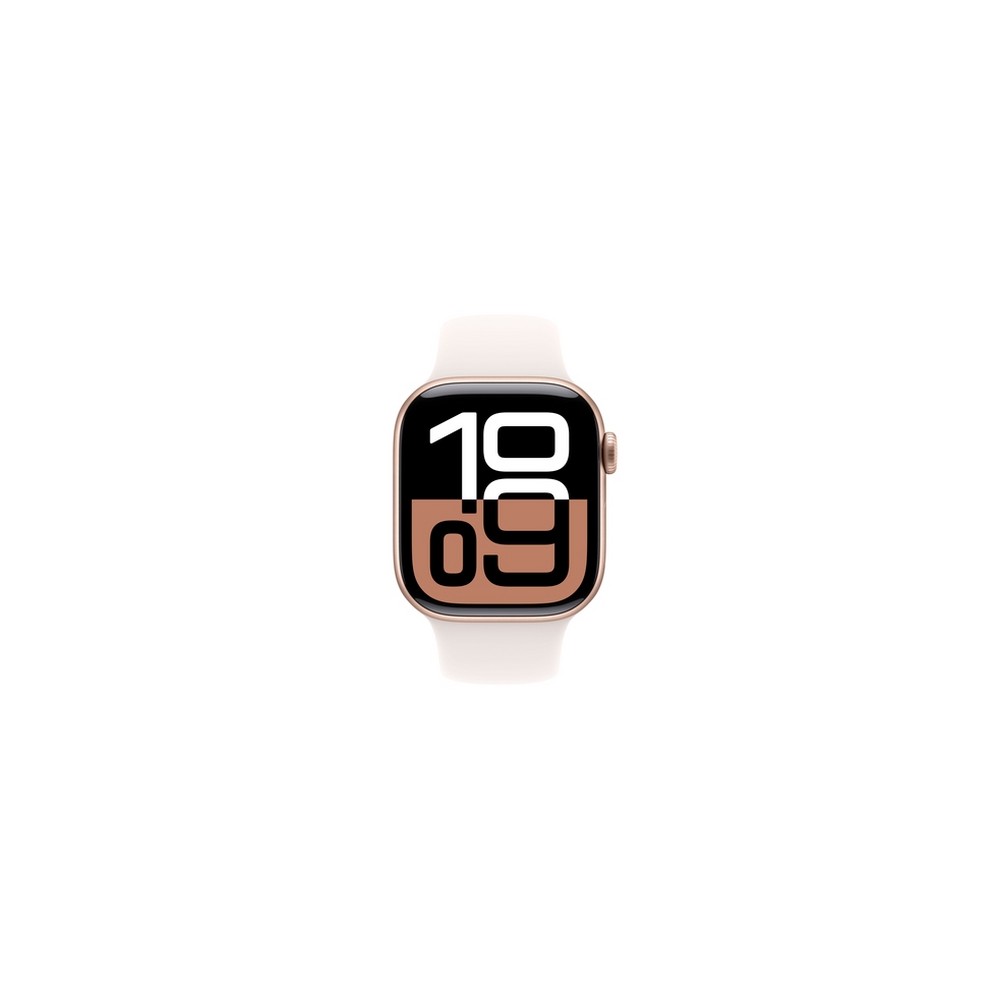 APPLE Apple Watch Series 10 GPS 42mm Rose Gold Aluminium Case with Light Blush Sport Band - S/M Soddisfazione Garantita