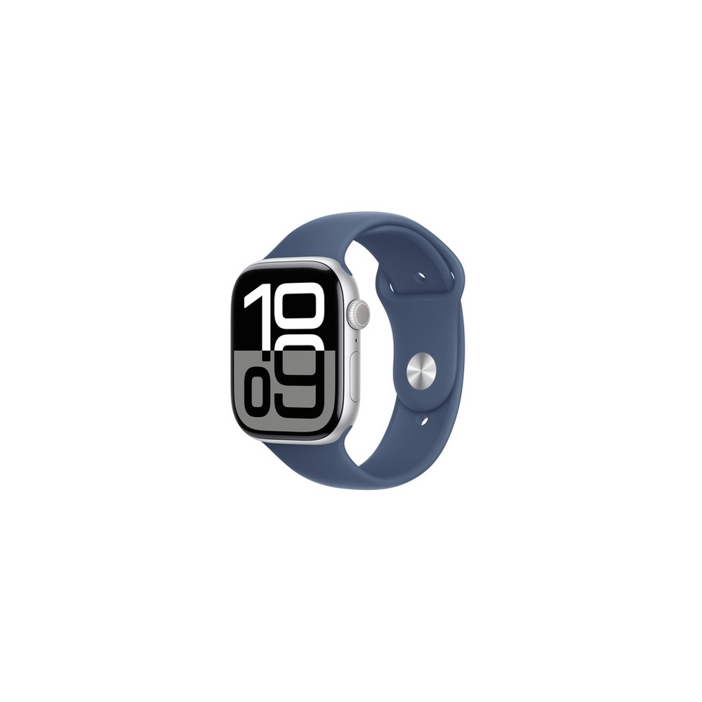APPLE Apple Watch Series 10 GPS 46mm Silver Aluminium Case with Denim Sport Band - S/M Acquista Ora