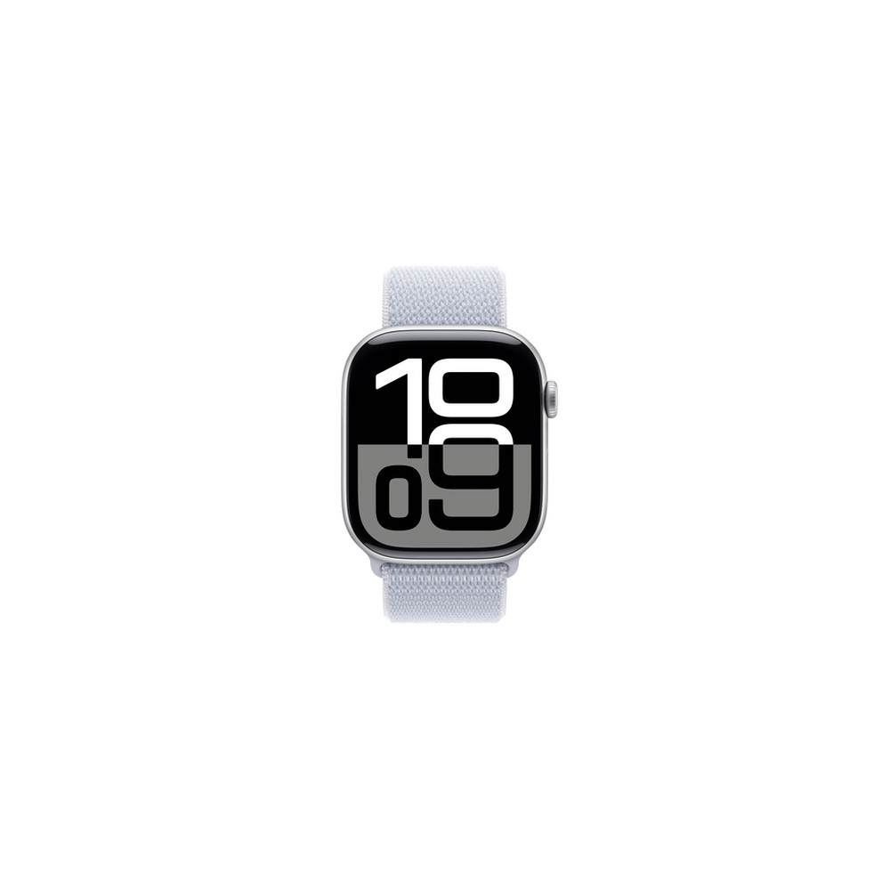 APPLE Apple Watch Series 10 GPS 46mm Silver Aluminium Case with Blue Cloud Sport Loop Promozione Limitata