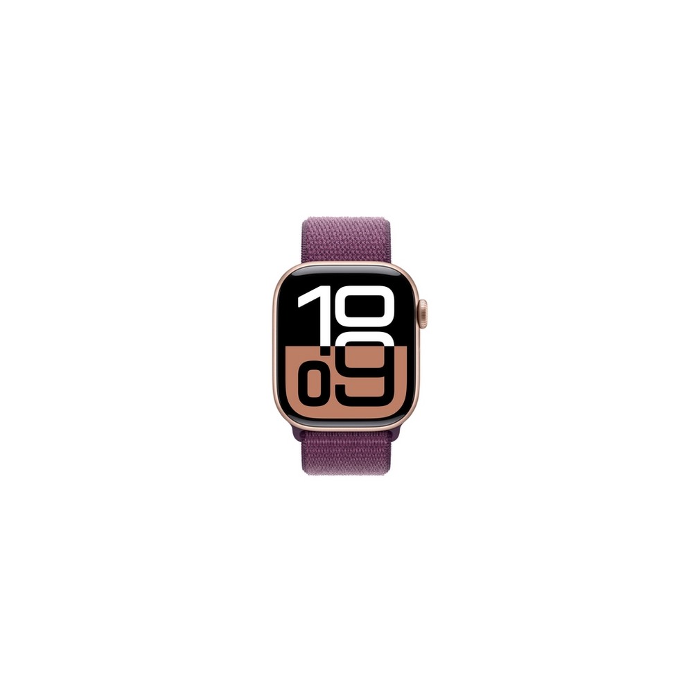 APPLE Apple Watch Series 10 GPS + Cellular 42mm Rose Gold Aluminium Case with Plum Sport Loop Saldi