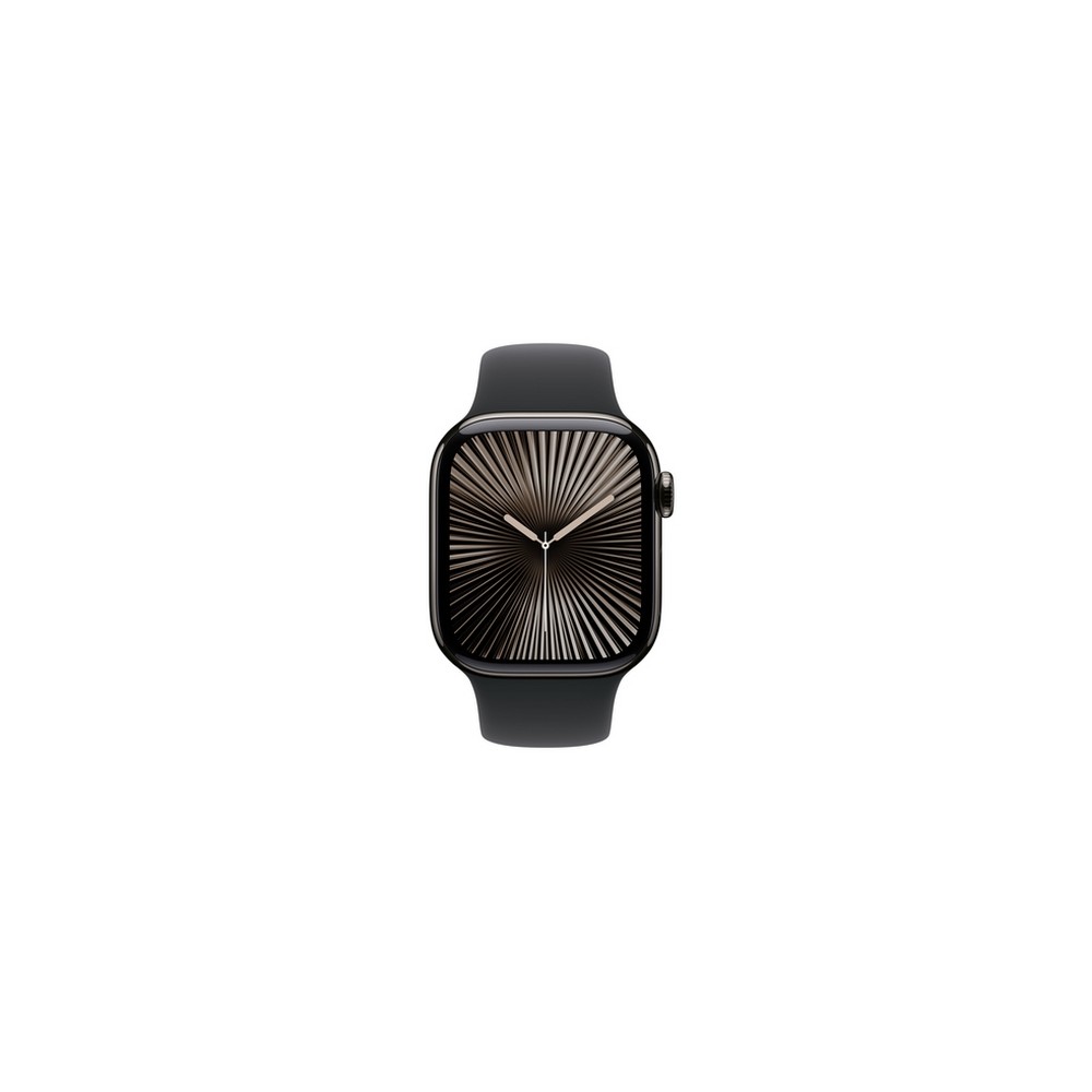 APPLE Apple Watch Series 10 GPS + Cellular 42mm Slate Titanium Case with Black Sport Band - M/L Saldi Di Fabbrica