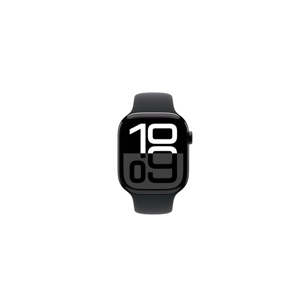 APPLE Apple Watch Series 10 GPS + Cellular 46mm Jet Black Aluminium Case with Black Sport Band - M/L Nuova