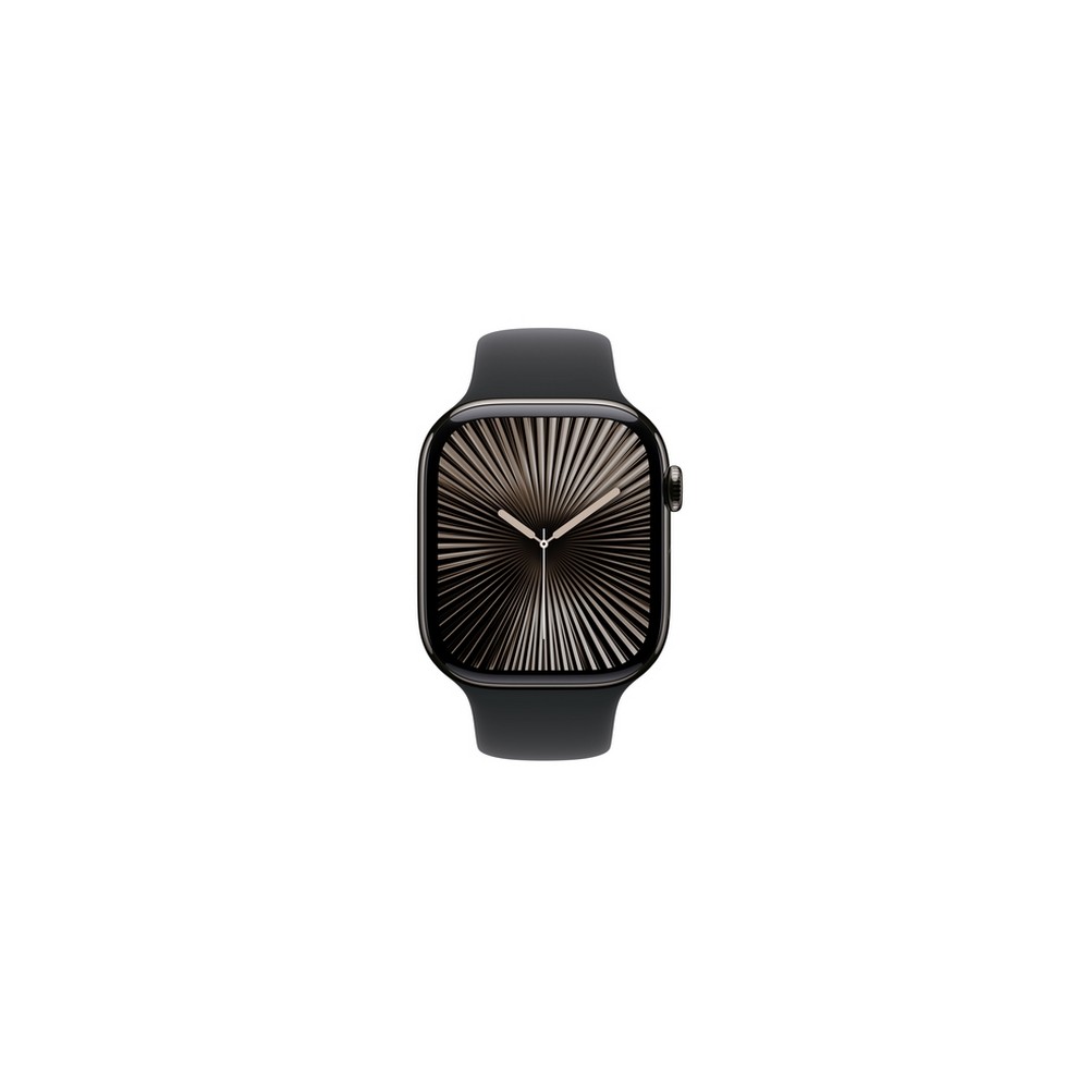 APPLE Apple Watch Series 10 GPS + Cellular 46mm Slate Titanium Case with Black Sport Band - S/M Grande vendita