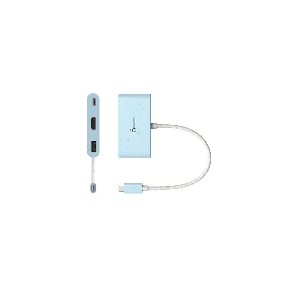 j5create Eco-Friendly USB-C to HDMI & USB Type-A with Power Delivery Esporta salva