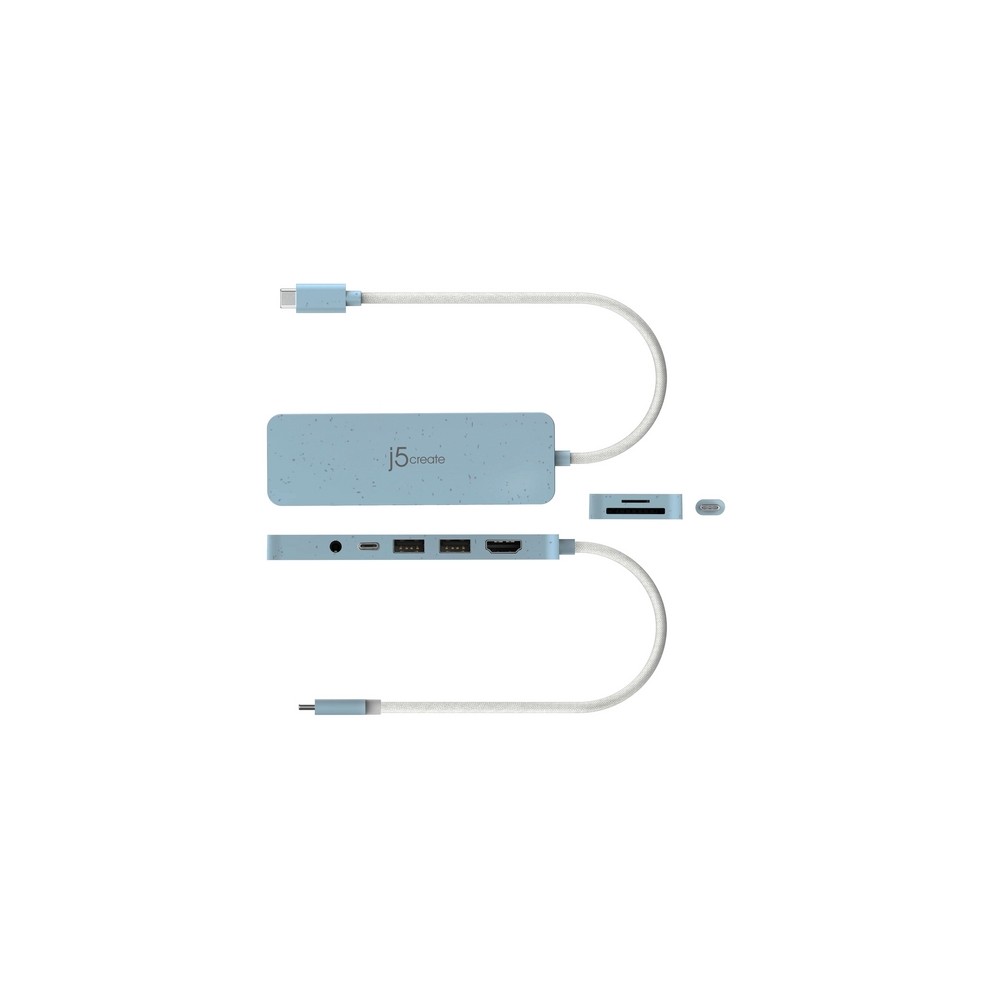 j5create Eco-Friendly USB-C Multi-Port Hub with Power Delivery 50% di sconto per tempo limitato