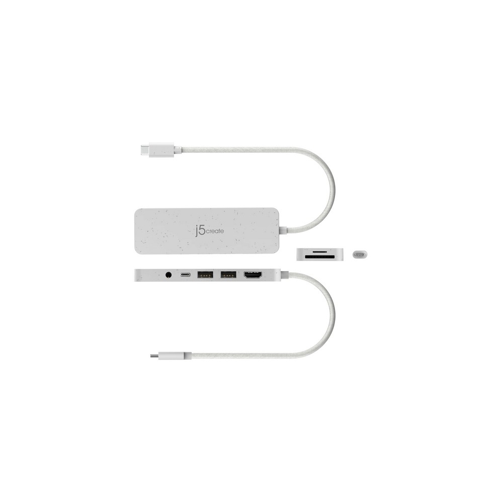 j5create Eco-Friendly USB-C Multi-Port Hub with Power Delivery 2025