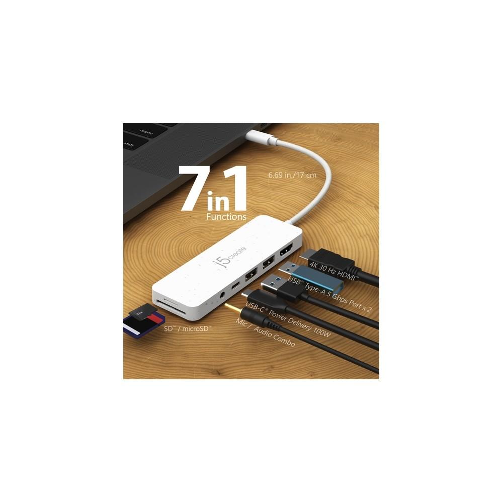 j5create Eco-Friendly USB-C Multi-Port Hub with Power Delivery 2025