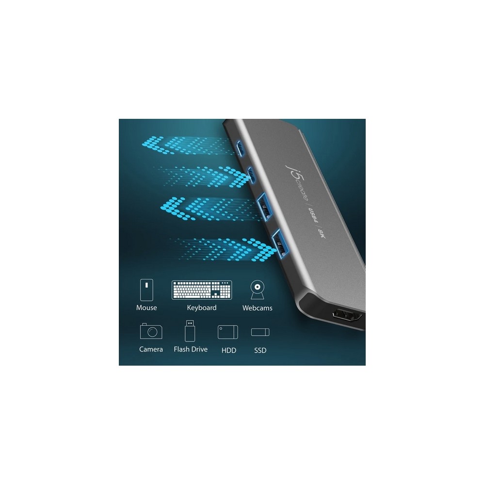 j5create USB4 8K60 Slim Hub Italy