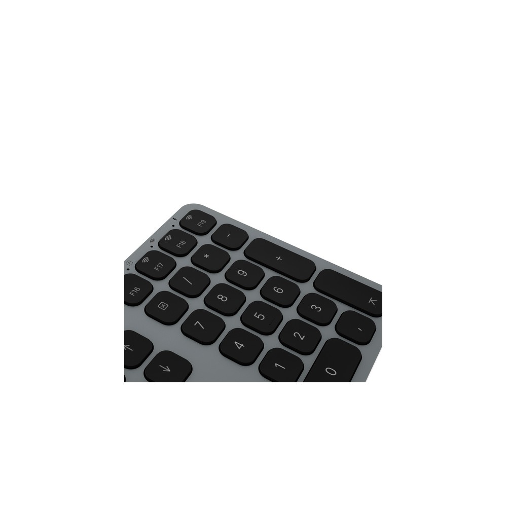 TUNIT Tastiera wireless in alluminio con tastierino numerico - Grigio Siderale ITA Spedizione Gratuita
