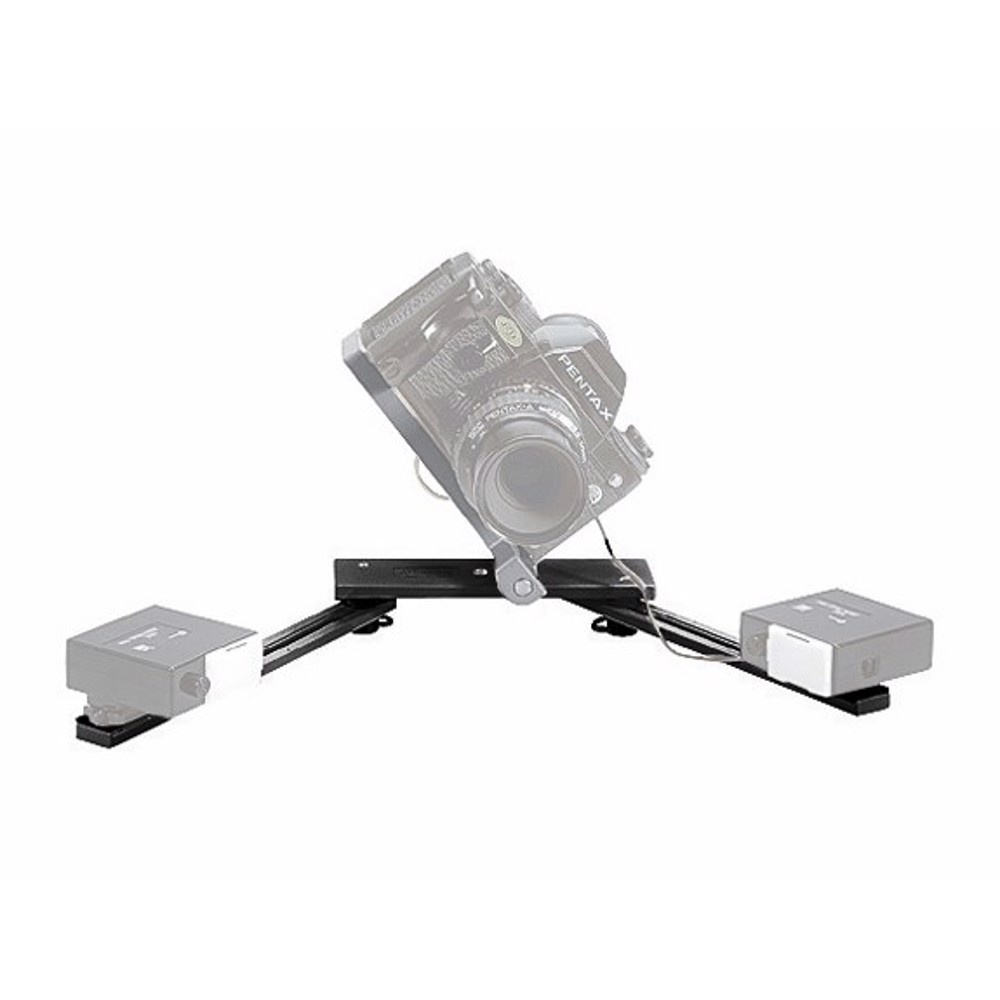 Manfrotto Supportp per 2 flash macro nero