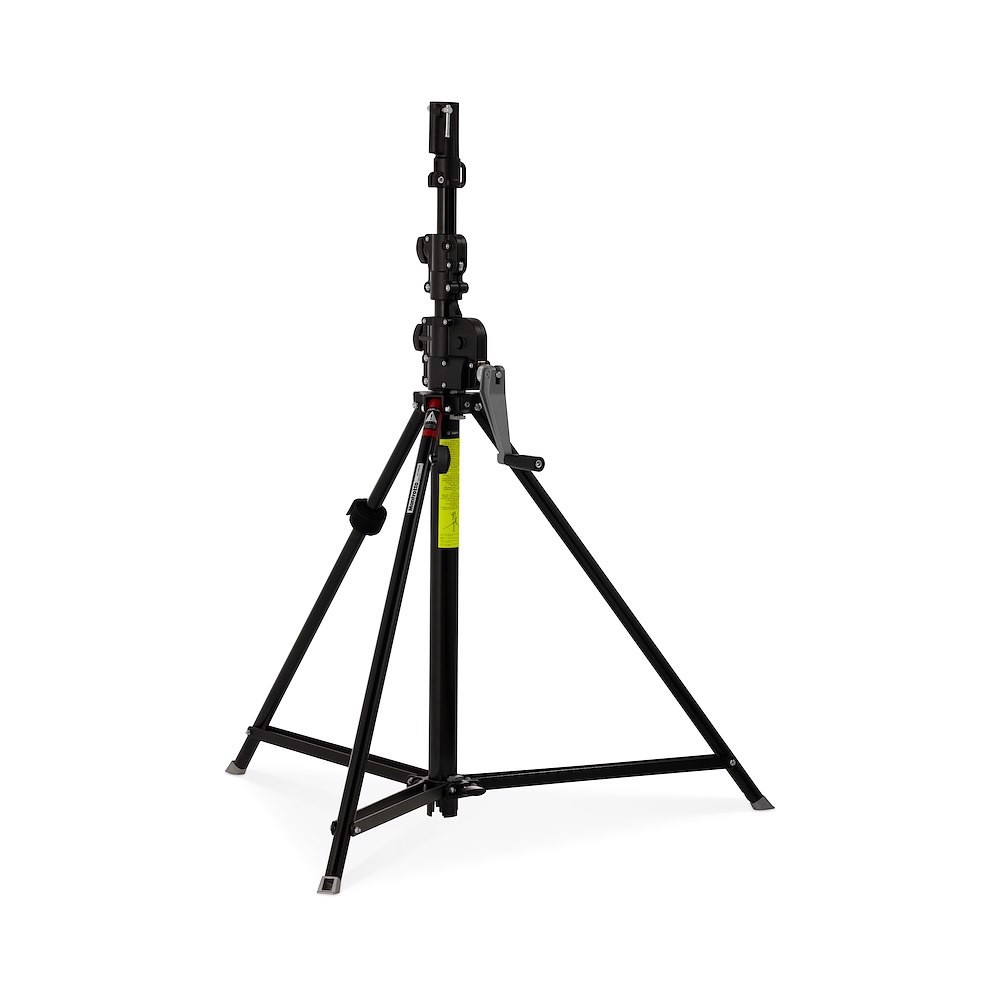 Manfrotto Stativo wind-up 3 sezioni corto nero Duty-free