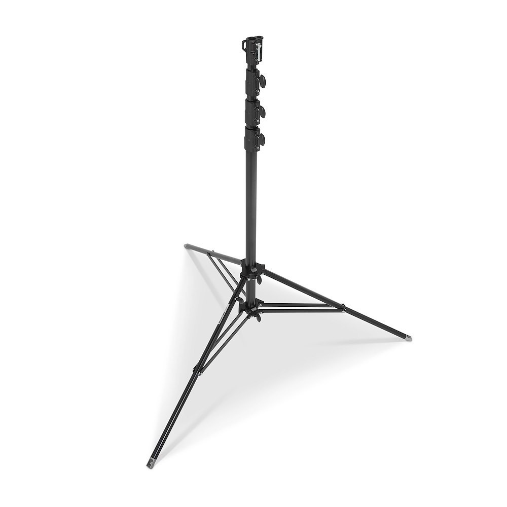 Manfrotto Stativo low base acciaio nero con gamba di livellamento