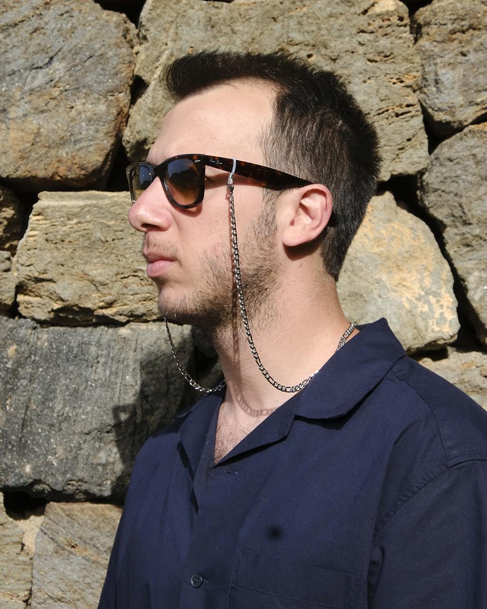 Wood'd Eyeglasses Lace Large Silvered Saldi Di Fabbrica