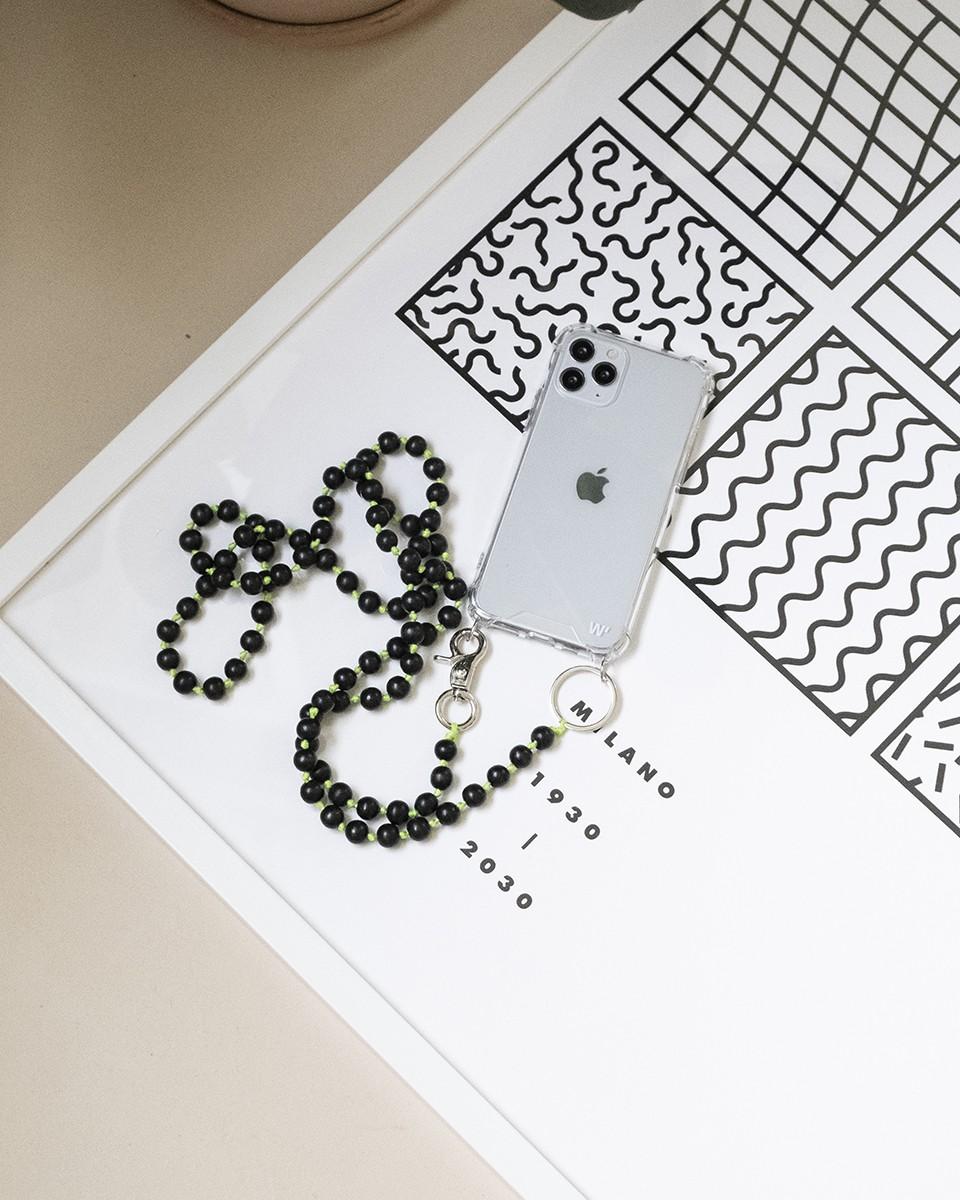 Wood'd Pearls Black Necklace Vendita Economica